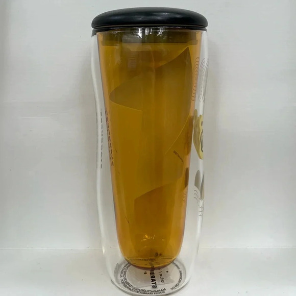 NEW Starbucks Hong Kong Year of the Tiger Double Walled Glass Tumbler + Lid - Picture 4 of 6